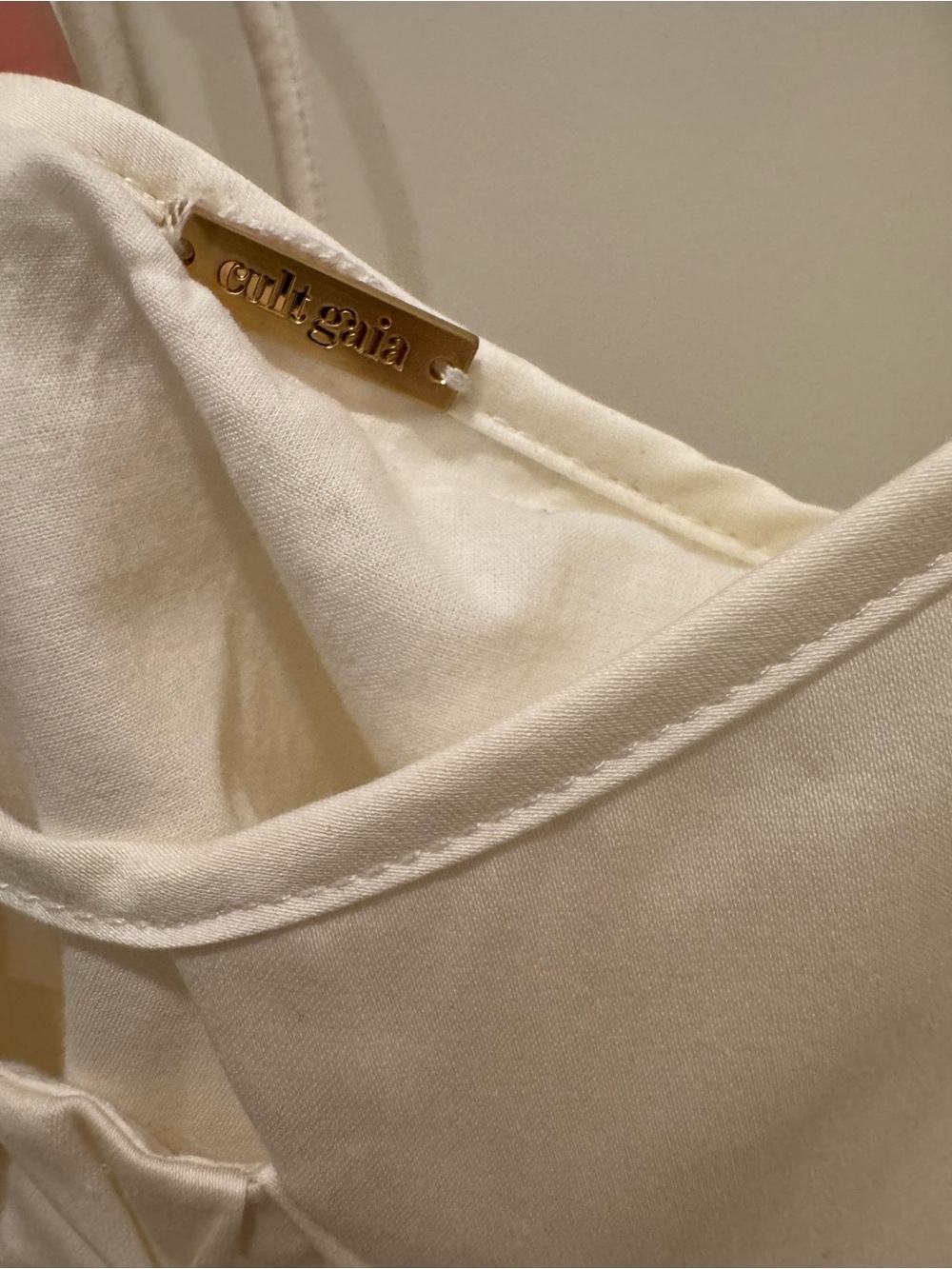 Cult Gaia Brynn White Smocked Midi Dress | S - Picture 5 of 7
